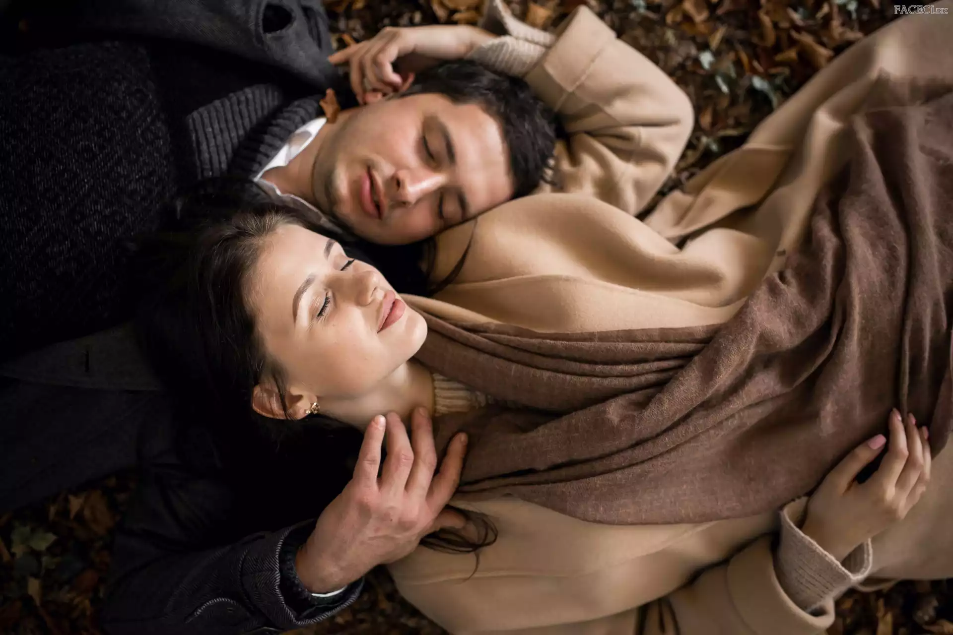 Para, Kobieta, Jesień, Mężczyzna